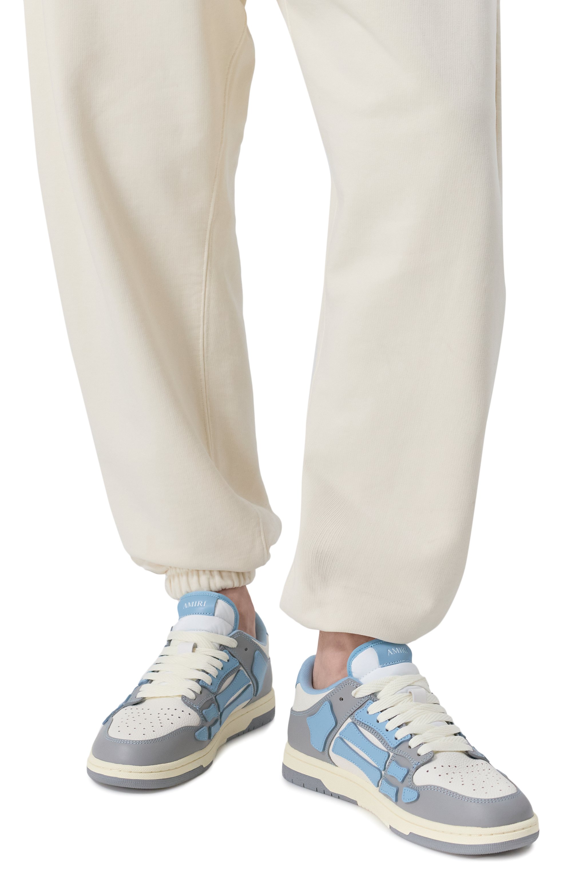 Кожаные кеды varsity skel top AMIRI, арт. AMF0SR1077, фото 3