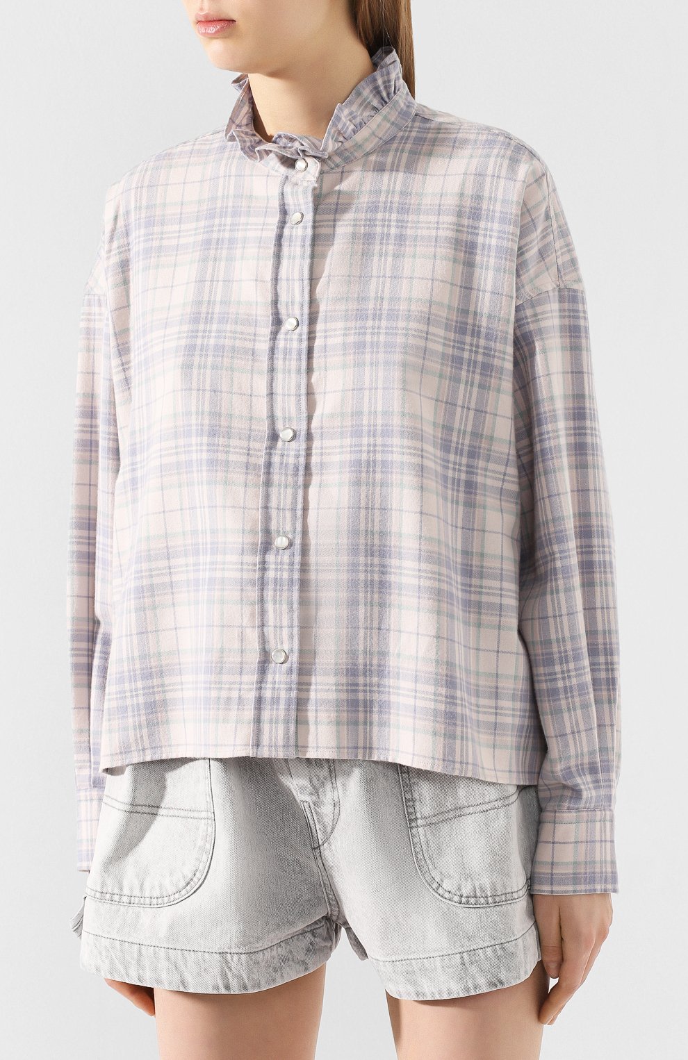 Хлопковая рубашка ISABEL MARANT ETOILE, арт. CH0544-20P064E/ILARIA, фото 3