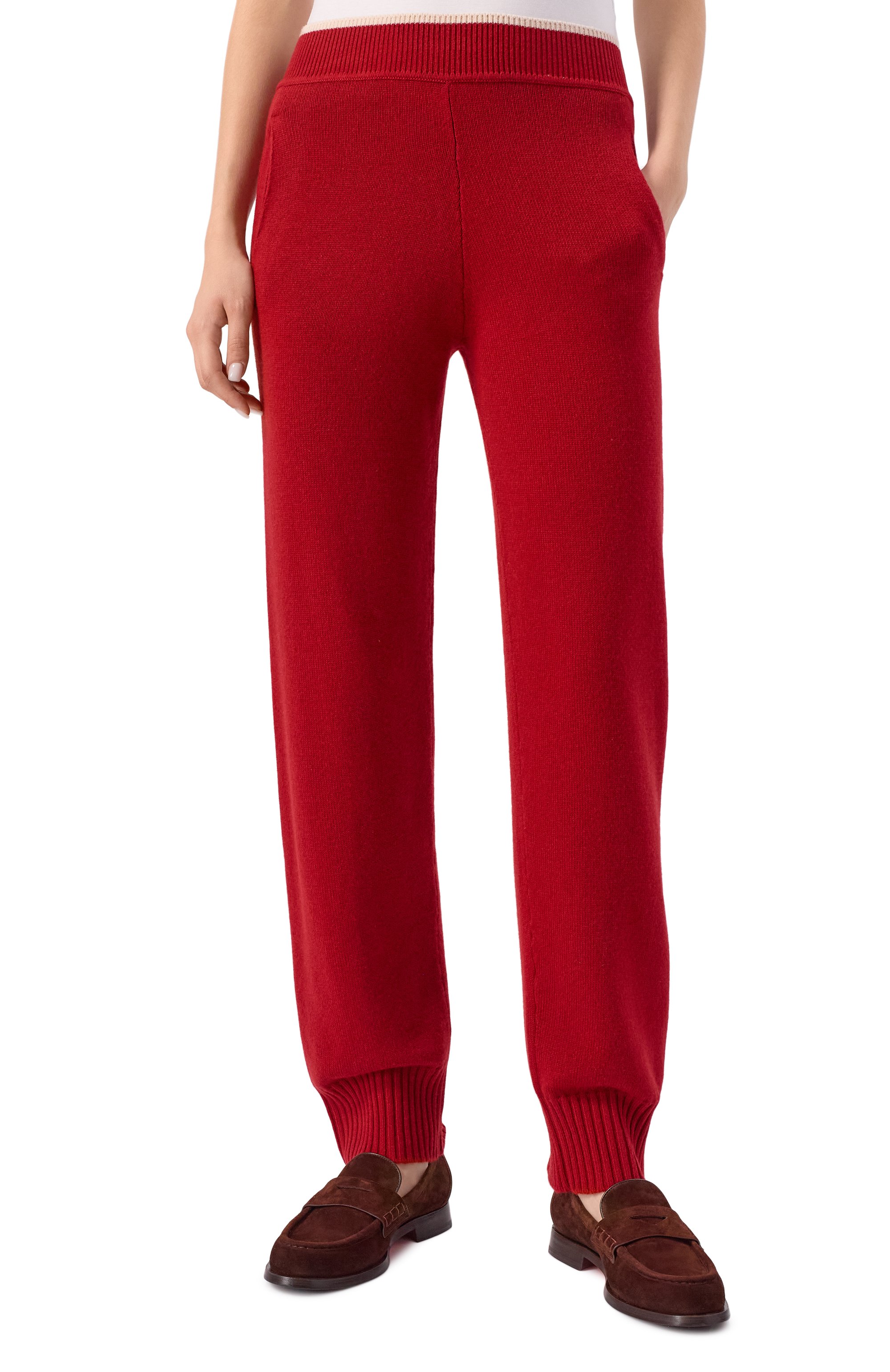 Джоггеры из шерсти и кашемира LORENA ANTONIAZZI, арт. PM14A/2472, фото 3