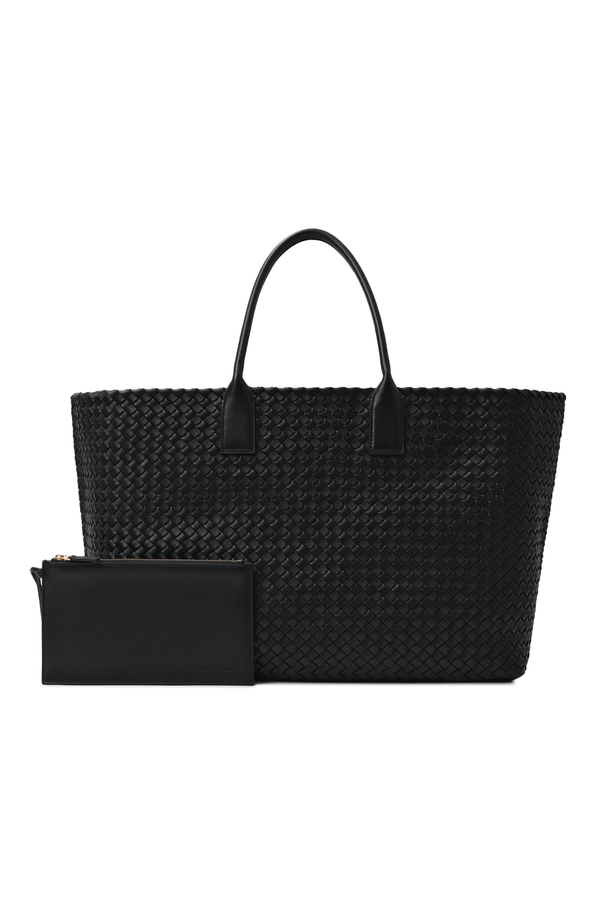 Сумка-тоут cabat large BOTTEGA VENETA черного цвета по цене 1445000 руб., арт. 608811/V10W1, фото 7 Сумка-тоут cabat large BOTTEGA VENETA, арт. 608811/V10W1, фото 7