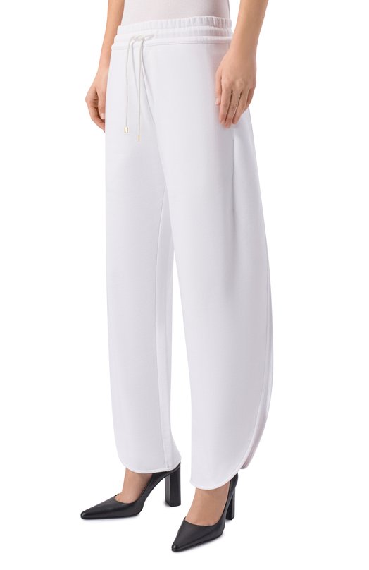 Хлопковые брюки Alaia AA9P1299J094C Белый  AA9P1299J094C Фото 3