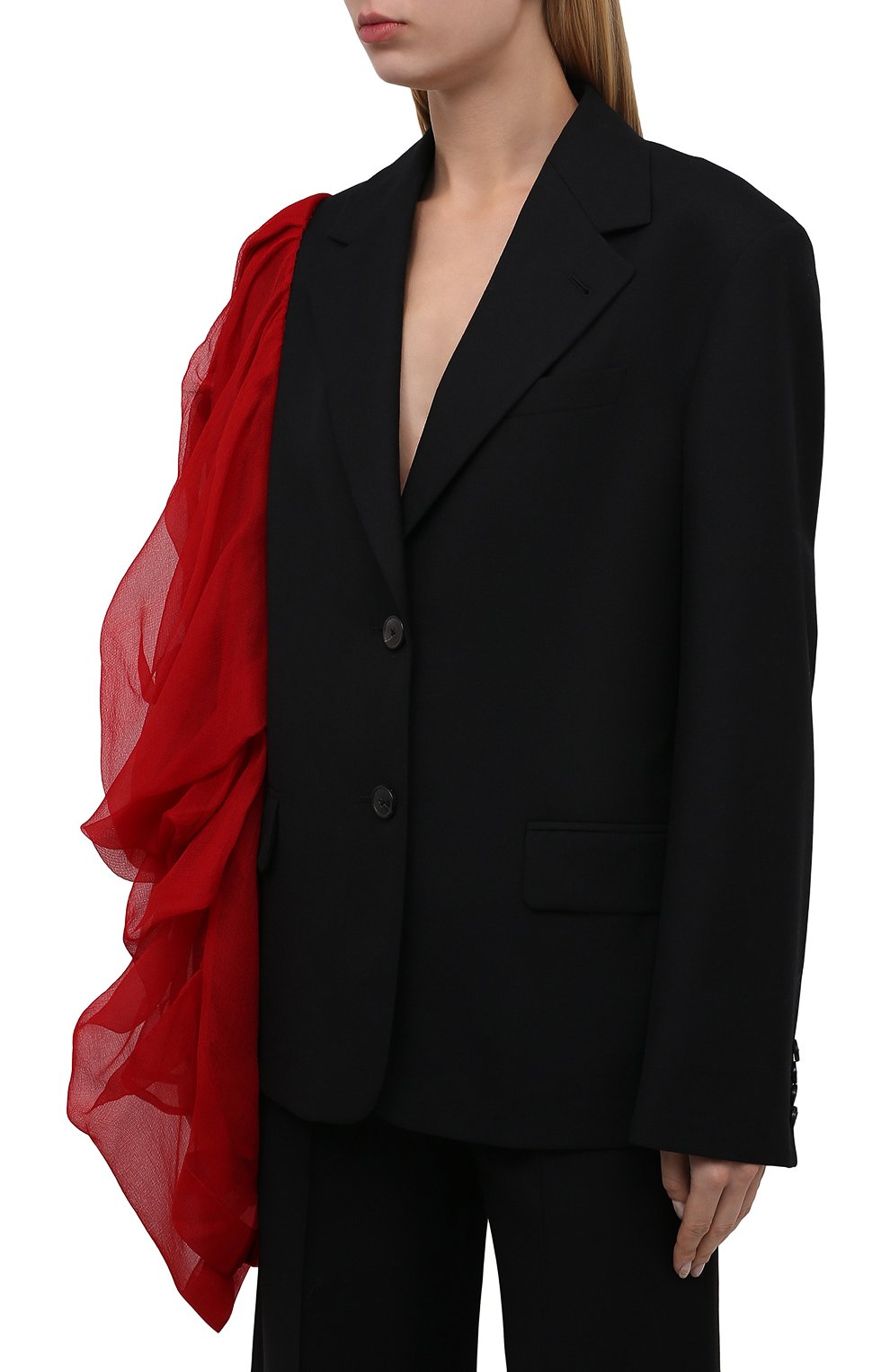 Жакет из шелка и шерсти DRIES VAN NOTEN, арт. 212-010420-3183, фото 3