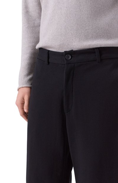 Хлопковые брюки HANNES ROETHER черного цвета по цене 42850 руб., арт. BUL21LIT.286, фото 5 Хлопковые брюки HANNES ROETHER, арт. BUL21LIT.286, фото 5