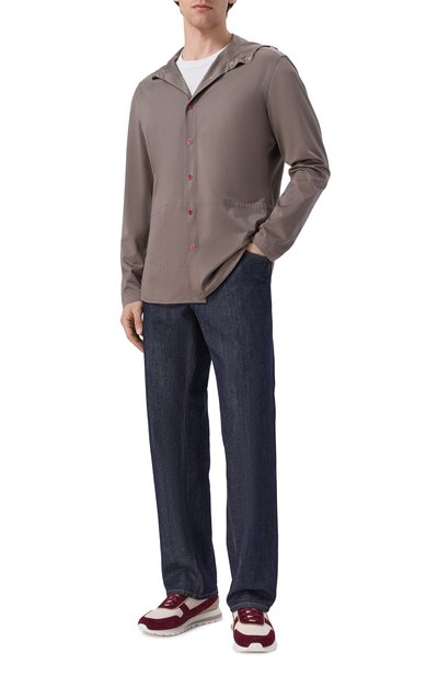 Мужская хлопковая рубашка KITON, арт. UMCPETEH0923413