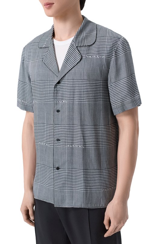 Рубашка из вискозы Balmain GH1HN138/VI73 Серый  GH1HN138/VI73 Фото 3