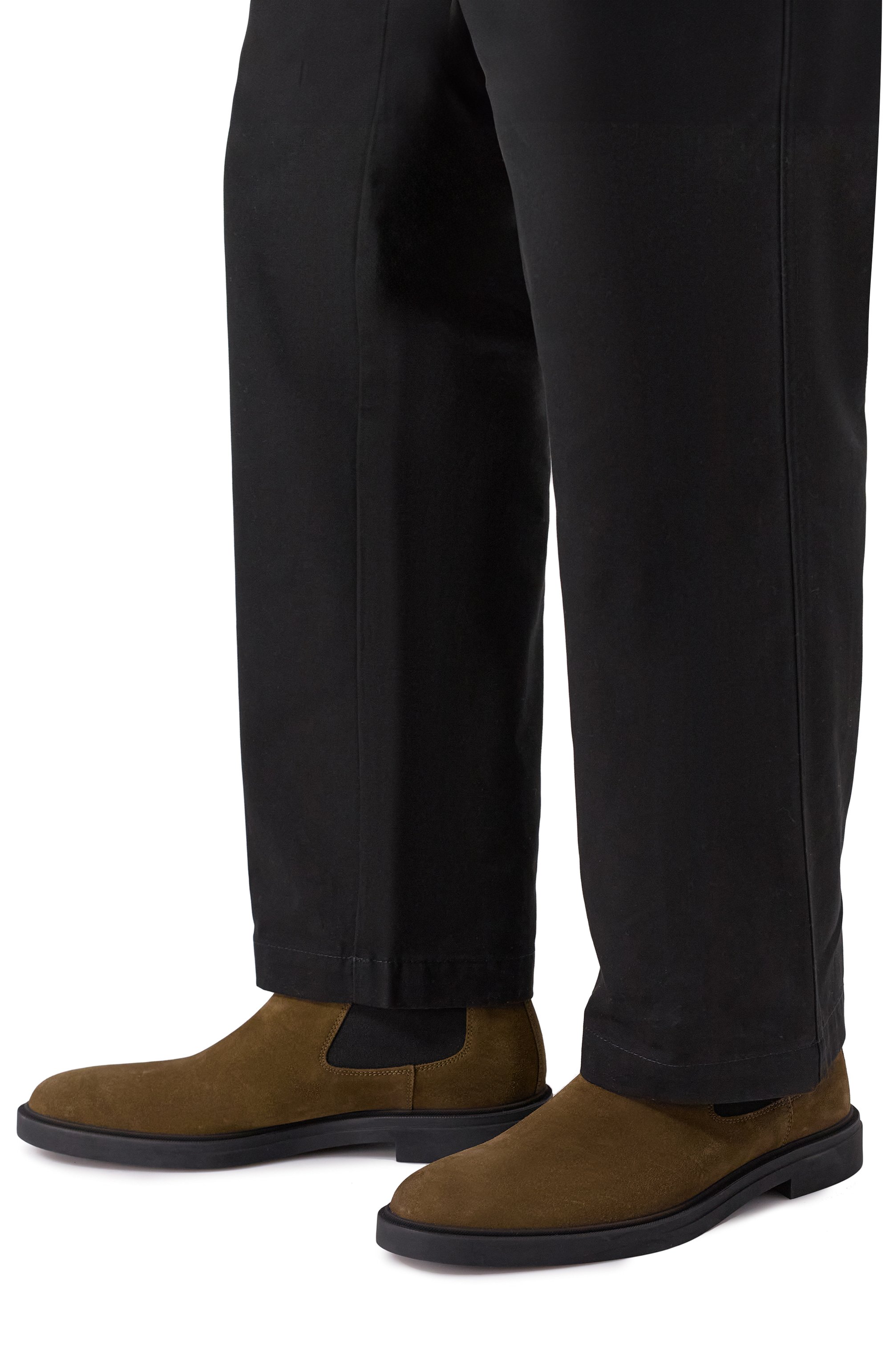 Замшевые челси calev BOSS хаки цвета по цене 34950 руб., арт. 50552528, фото 3 Замшевые челси calev BOSS, арт. 50552528, фото 3