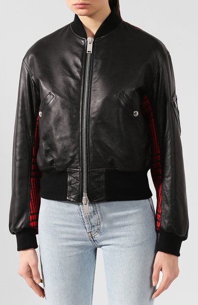 Кожаный бомбер ALEXANDER MCQUEEN, арт. 594778/Q5ACE, фото 3