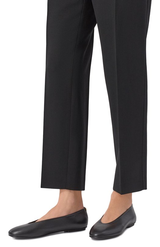 Кожаные балетки Swan Sergio Rossi B14310/MVIN14 Чёрный  B14310/MVIN14 Фото 2