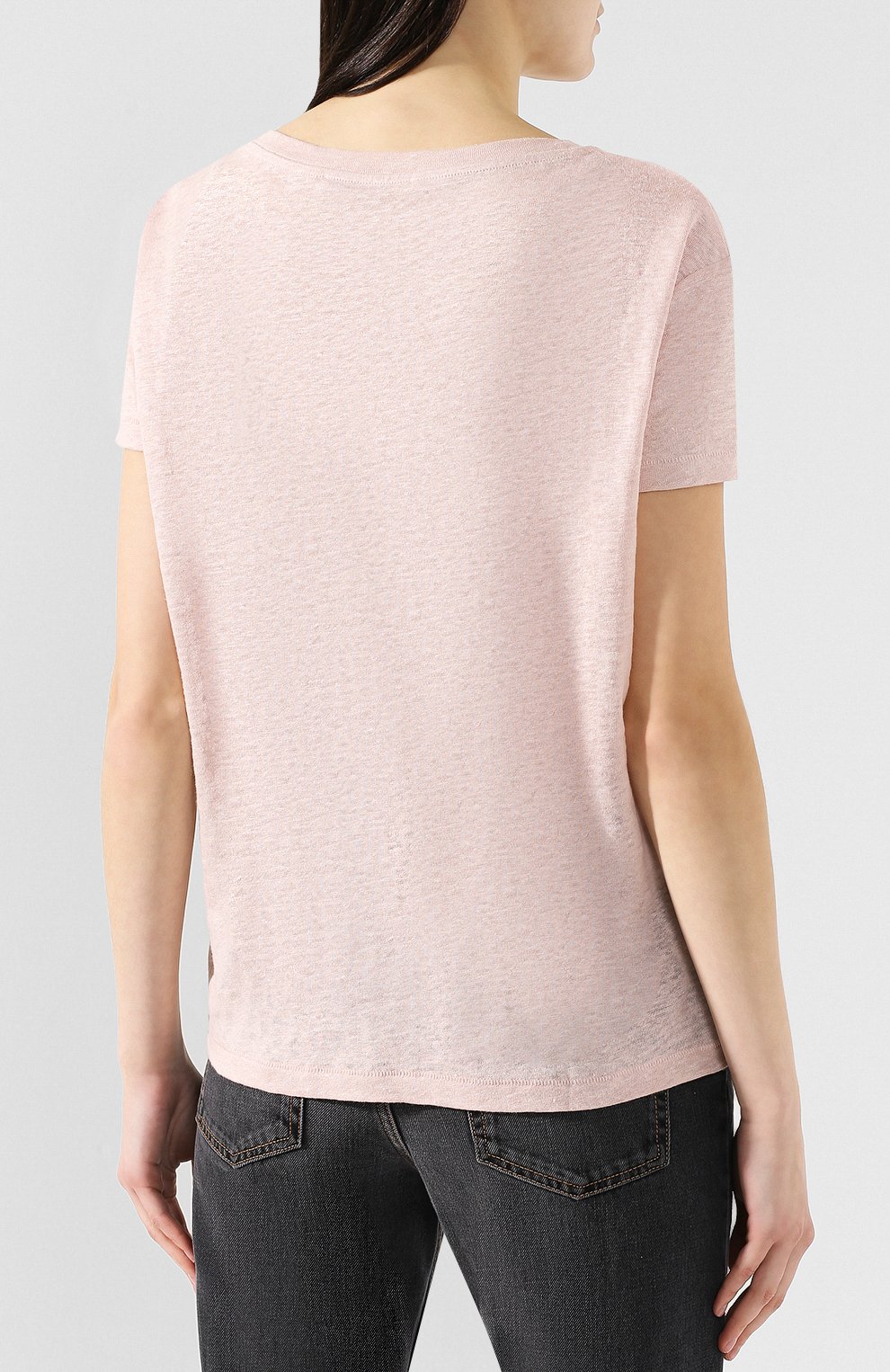 Льняная футболка ACNE STUDIOS, арт. 15G176, фото 4