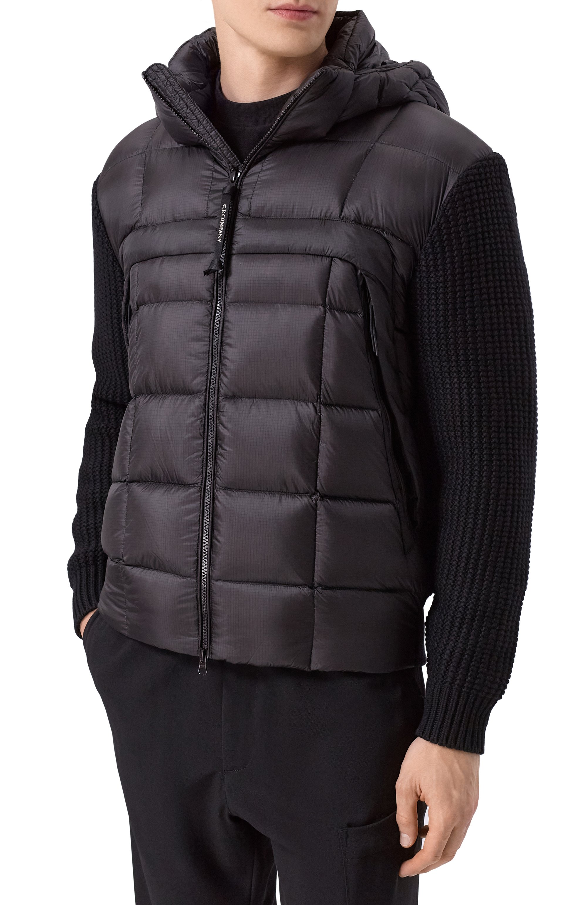 Комбинированный кардиган C.P. COMPANY, �арт. 19CMKN185A006390M, фото 3