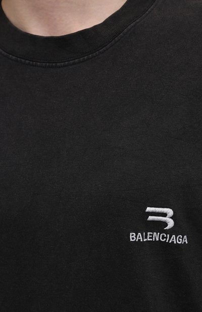 Хлопковая футболка BALENCIAGA, арт. 675016/TLV99, фото 5