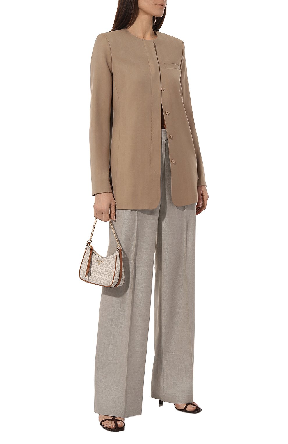 Сумка jet set charm MICHAEL MICHAEL KORS кремового цвета по цене 19300 руб., арт. 32H1GT9C1B/, фото 7 Сумка jet set charm MICHAEL MICHAEL KORS, арт. 32H1GT9C1B/, фото 7