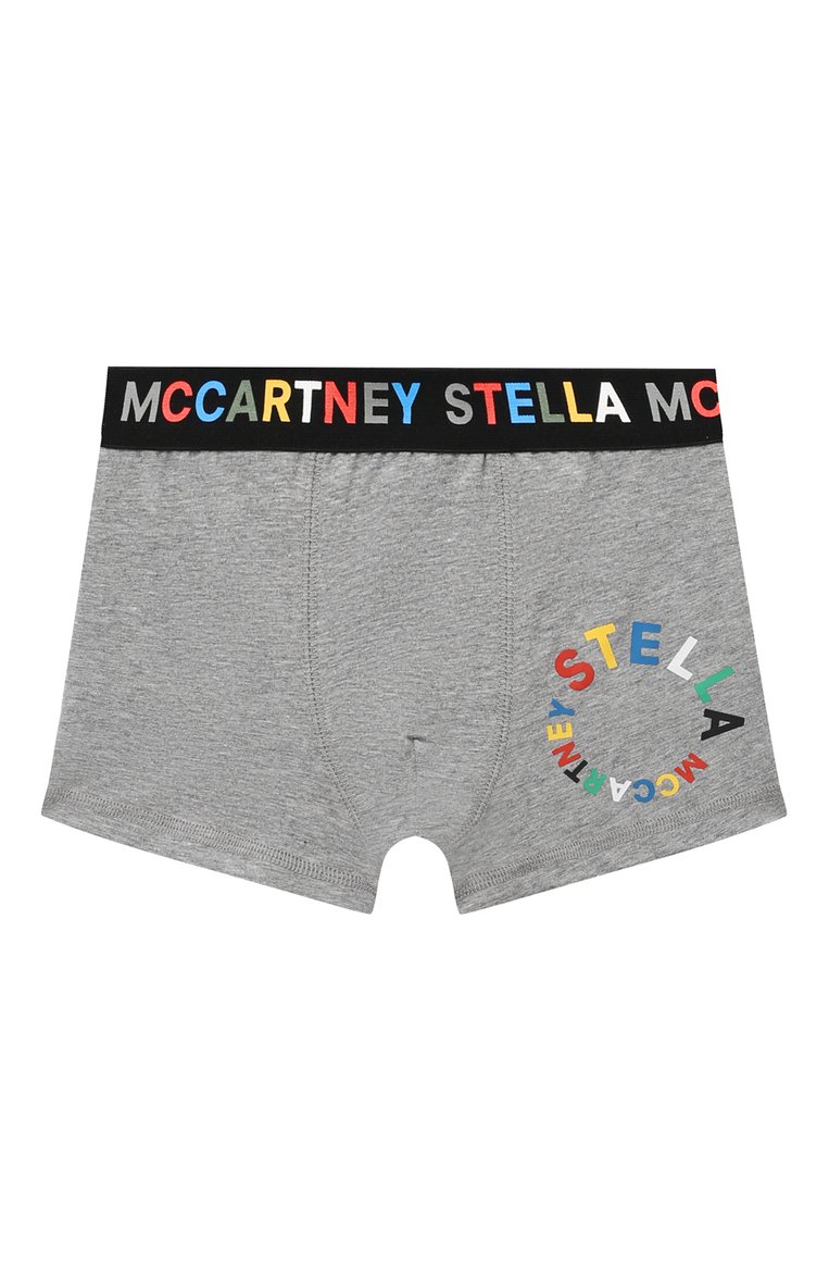 Детские комплект из двух боксеров STELLA MCCARTNEY разноцветного цвета, арт. TT0P19 | Фото 2 (Материал внешний: Хлопок; Рукава: Короткие; Автоматизация ТО: Проставлено; Автоматизация состава: Проставлено)