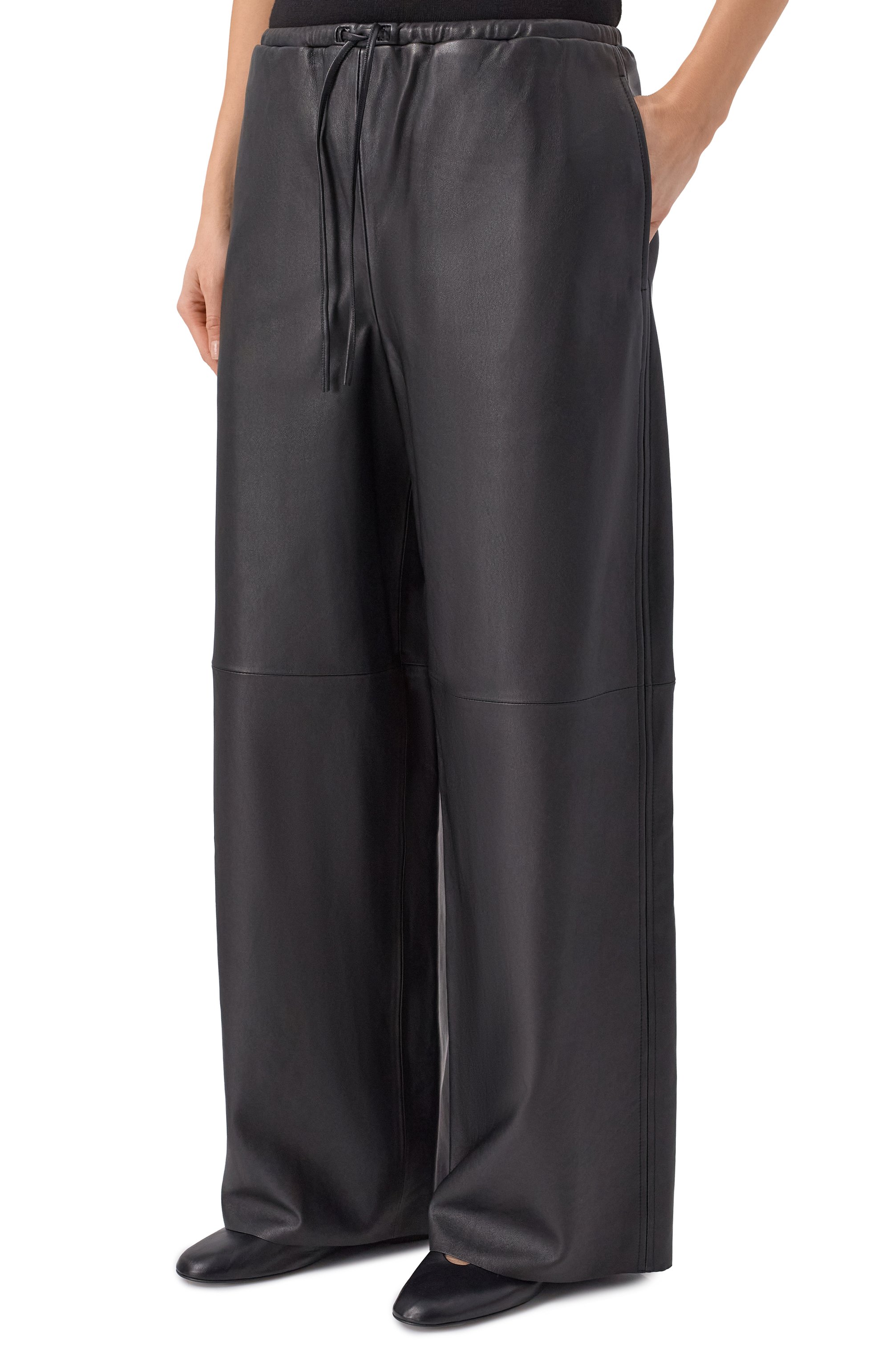 Кожаные брюки 12 STOREEZ, арт. 137756, фото 3