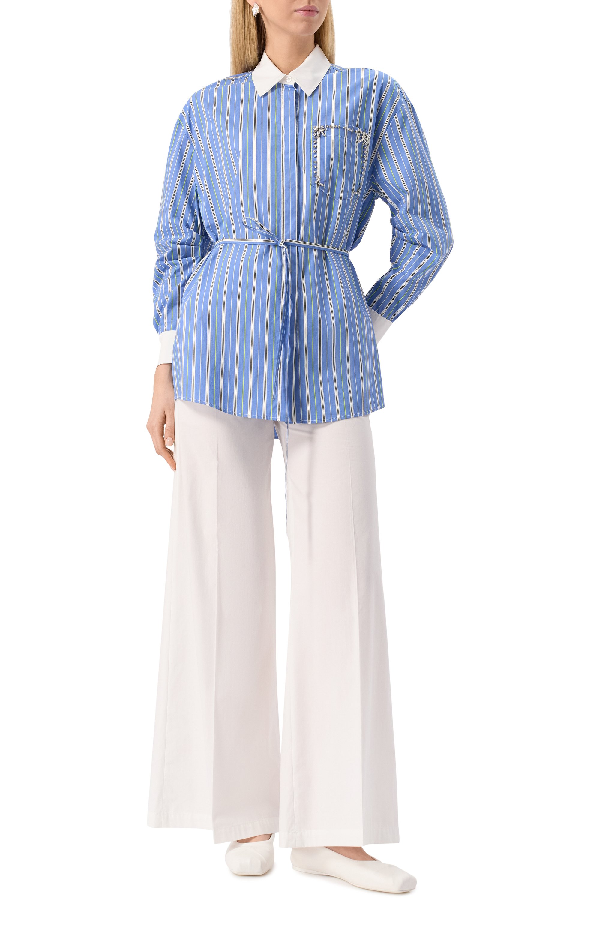 Хлопковая рубашка LIU JO, арт. WA5011T4883, фото 2