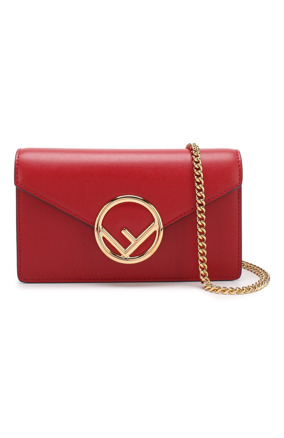 Кожаная поясная сумка с логотипом бренда FENDI, арт. 8BM005 A0KK, фото 6