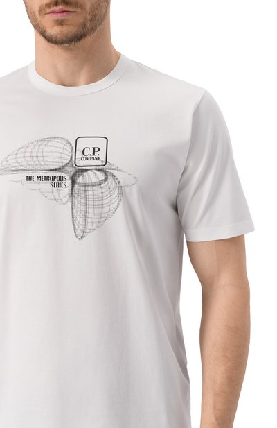 Хлопковая футболка C.P. COMPANY, арт. 18CLTS050A006370W, фото 5