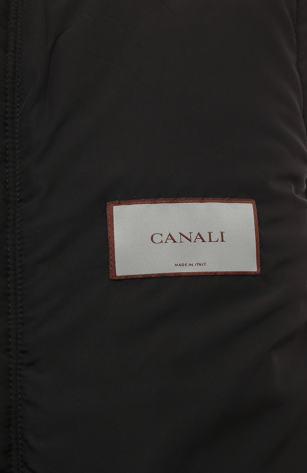 Утепленный жилет CANALI черного цвета по цене 87550 руб., арт. 040945/SG01121, фото 6 Утепленный жилет CANALI, арт. 040945/SG01121, фото 6