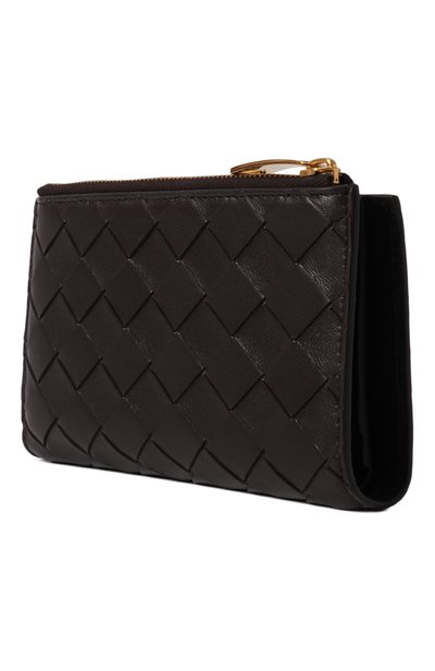 Кожаное портмоне BOTTEGA VENETA коричневого цвета по цене 98650 руб., арт. 749940/VCPP2_001, фото 2 Кожаное портмоне BOTTEGA VENETA, арт. 749940/VCPP2_001, фото 2