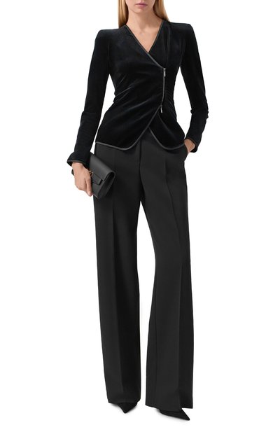 Бархатный жакет EMPORIO ARMANI, арт. EW003405/AF14011, фото 2