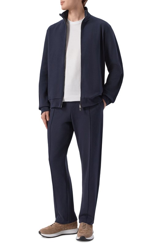 Хлопковые брюки Canali T0941/MJ02447 Синий  T0941/MJ02447 Фото 2