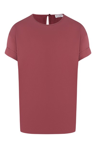 Женская хлопковая футболка BRUNELLO CUCINELLI, арт. M0045B0300