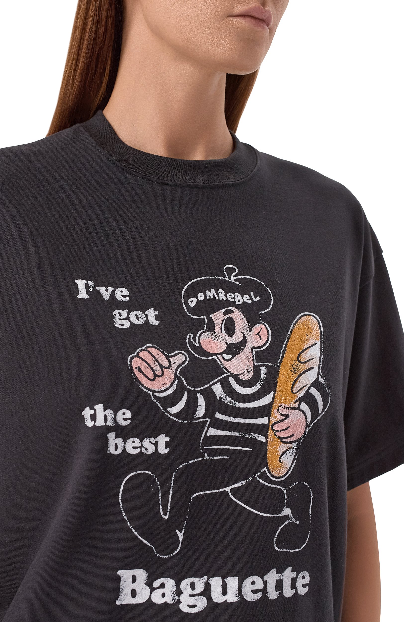 Хлопковая футболка DOMREBEL черного цвета по цене 22100 руб., арт. BAGUETTE/T-SHIRT, фото 5 Хлопковая футболка DOMREBEL, арт. BAGUETTE/T-SHIRT, фото 5