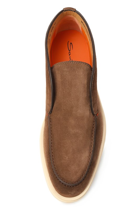 Замшевые ботинки Detroit Santoni MGDG17823TICBGEX Коричневый  MGDG17823TICBGEX Фото 6