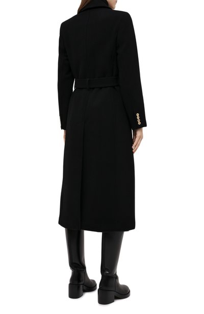 Шерстяное пальто MICHAEL MICHAEL KORS черного цвета по цене 59950 руб., арт. MF02J6ZF8P, фото 4 Шерстяное пальто MICHAEL MICHAEL KORS, арт. MF02J6ZF8P, фото 4