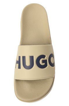 Мужские шлепанцы HUGO BLUE бежевого цвета, арт. 50498352 | Фото 6 (Нос: Не проставлено; Материал внутренний: Текстиль; Материал сплава: Проставлено; Материал внешний: Экокожа)