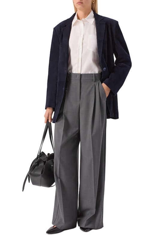 Шерстяные брюки Weekend Max Mara ADELFI Серый  ADELFI Фото 2