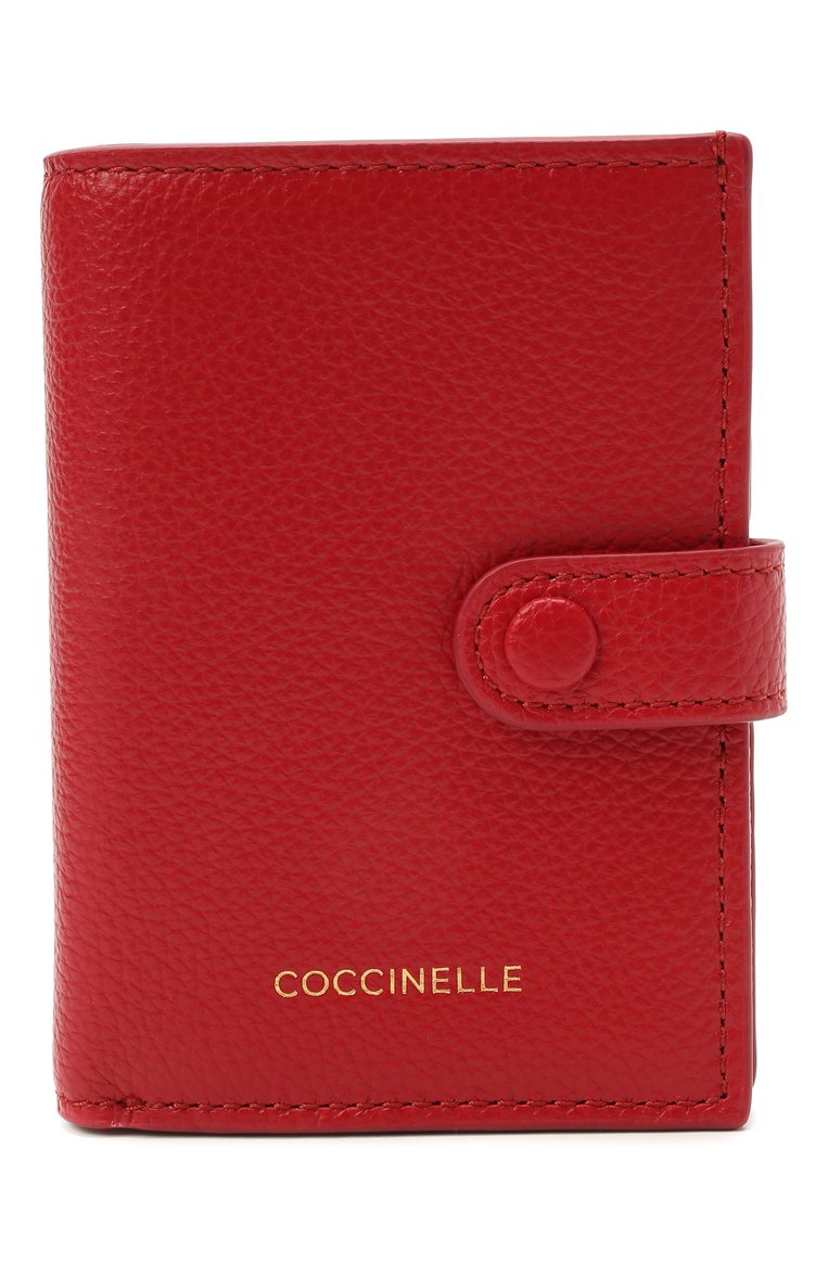 Женские кожаный кошелек COCCINELLE красного цвета, арт. E2 HR0 11 B1 01 | Фото 1 (Кросс-КТ: другое; Материал: Натуральная кожа; Нос: Не проставлено)