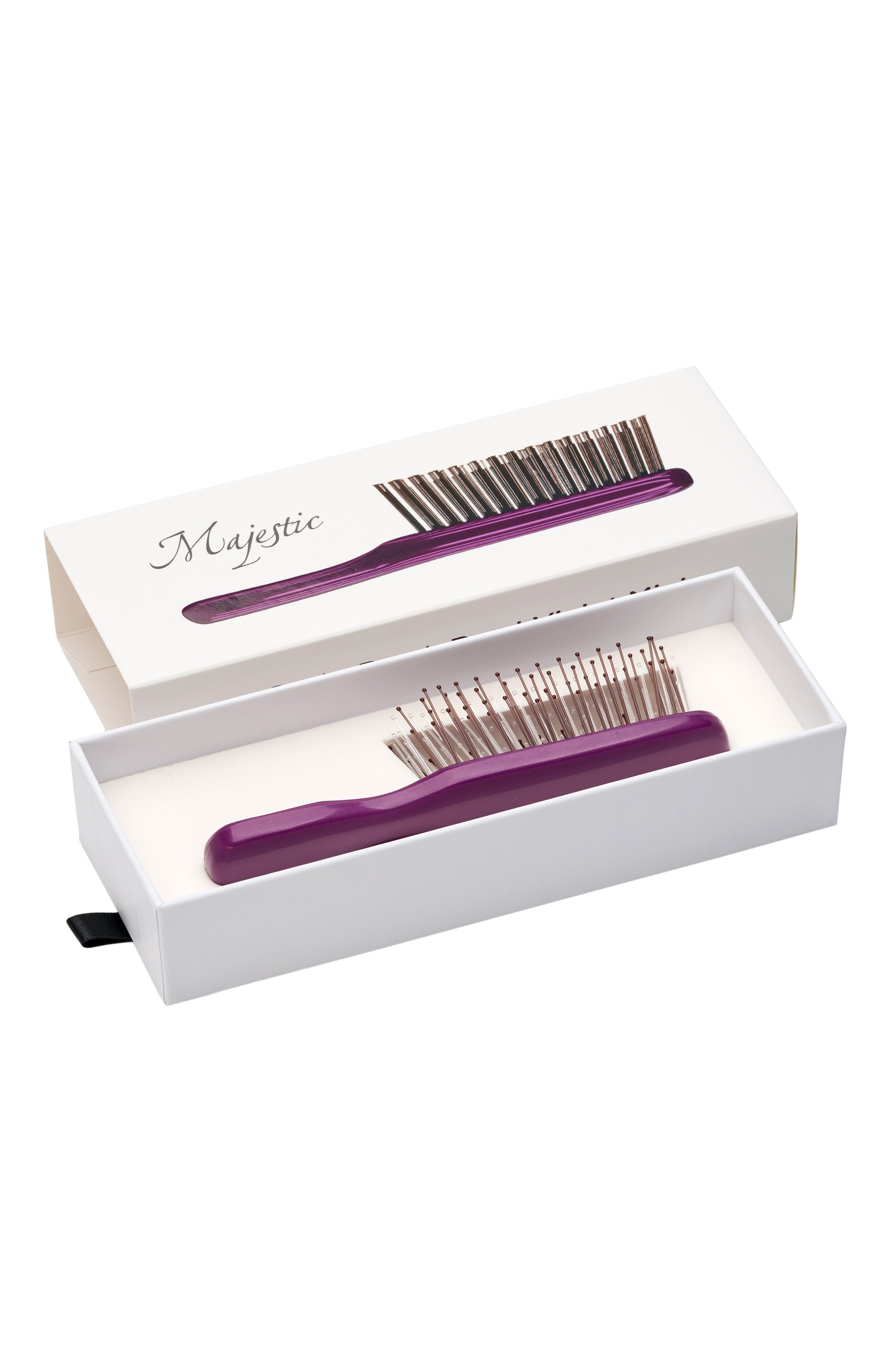 Мини-расческа scalp brush 198 зубцов, оттенок фиолетовый жемчуг MAJESTIC, арт. 4673748653072, фото 2