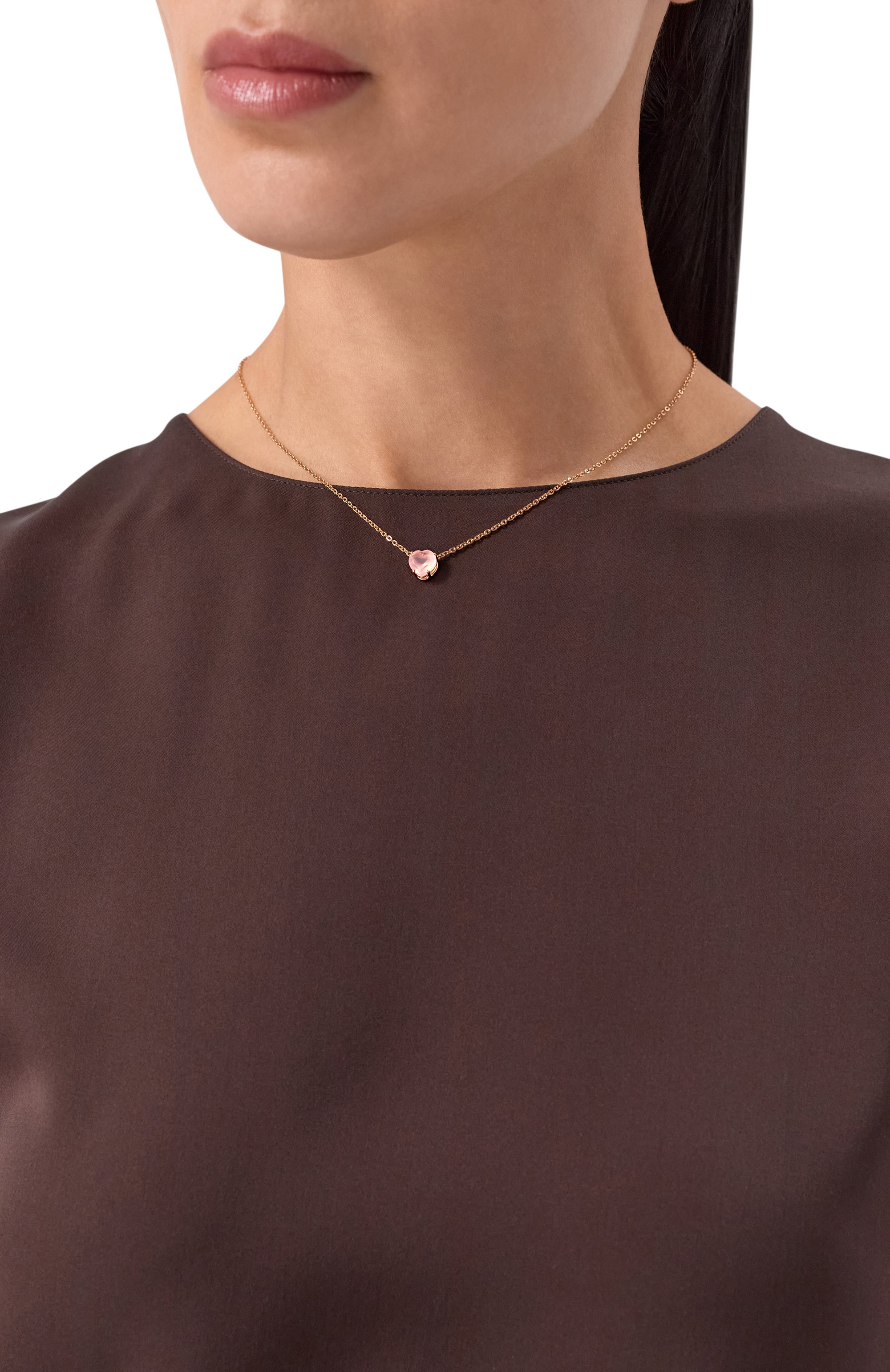 Кулон c агатом cartoon hearts MOONKA, арт. HRT-925RG-NK-AGT-PK, фото 2