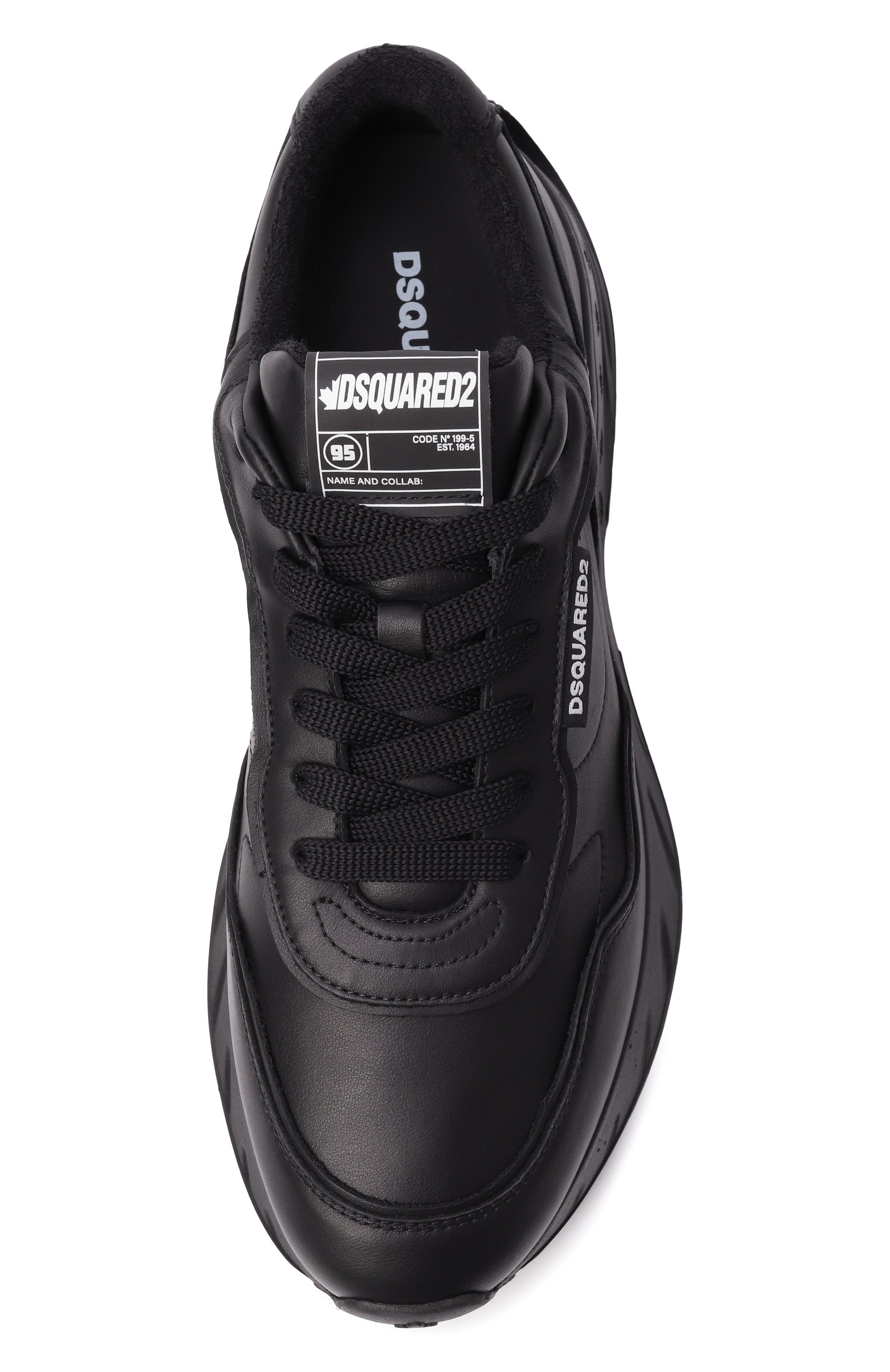 Кожаные кроссовки sprinter DSQUARED2, арт. SNM0401/35605520, фото 6