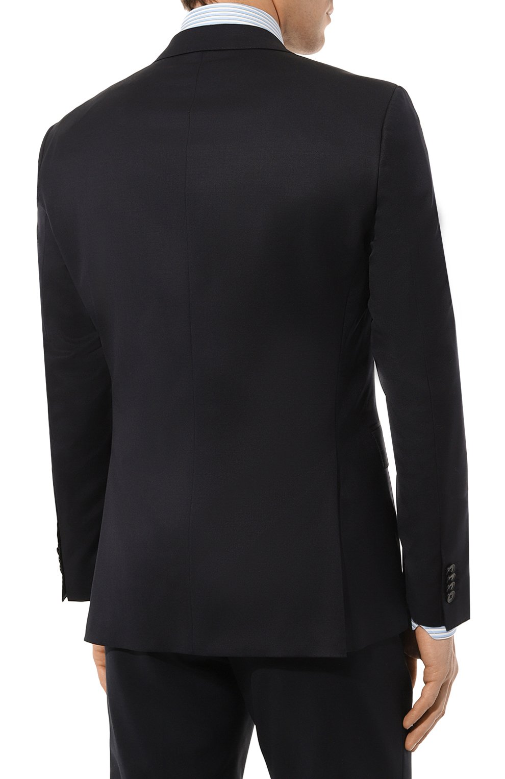 Шерстяной пиджак BOSS темно-синего цвета по цене 67300 руб., арт. 50469172, фото 4 Шерстяной пиджак BOSS, арт. 50469172, фото 4