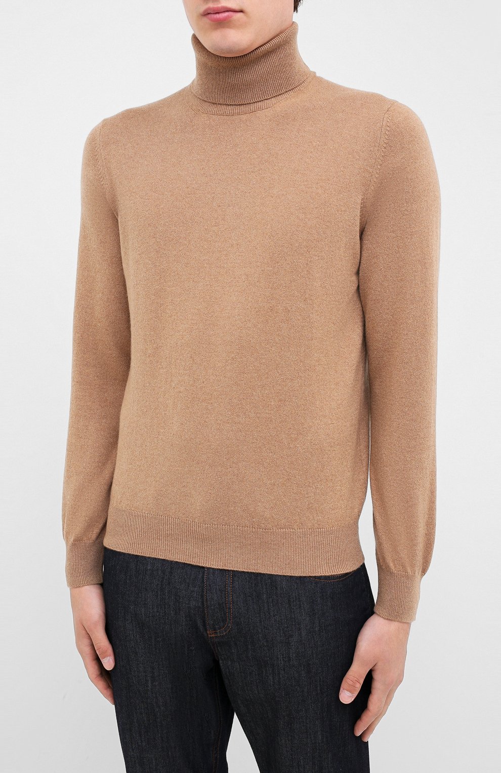 Кашемировая водолазка GRAN SASSO бежевого цвета по цене 45300 руб., арт. 55157/15590, фото 3 Кашемировая водолазка GRAN SASSO, арт. 55157/15590, фото 3
