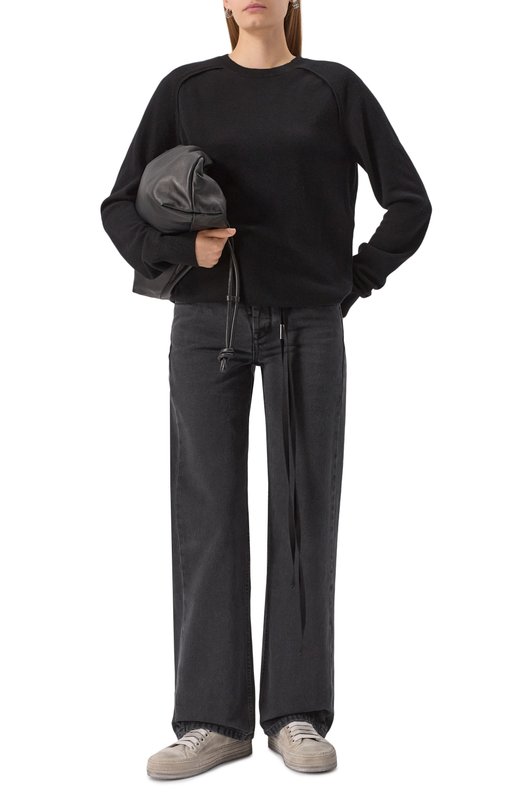 Пуловер из шерсти и кашемира Ann Demeulemeester B0012378/FA147 Чёрный  B0012378/FA147 Фото 2