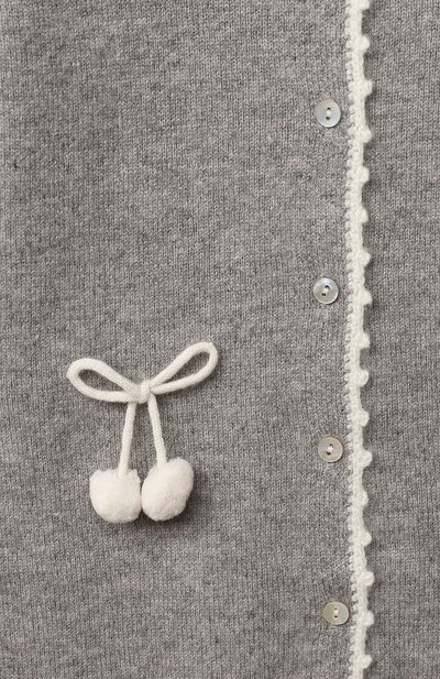 Кашемировый комбинезон OSCAR ET VALENTINE серого цвета по цене 22500 руб., арт. COM04CHERRY, фото 3 Кашемировый комбинезон OSCAR ET VALENTINE, арт. COM04CHERRY, фото 3