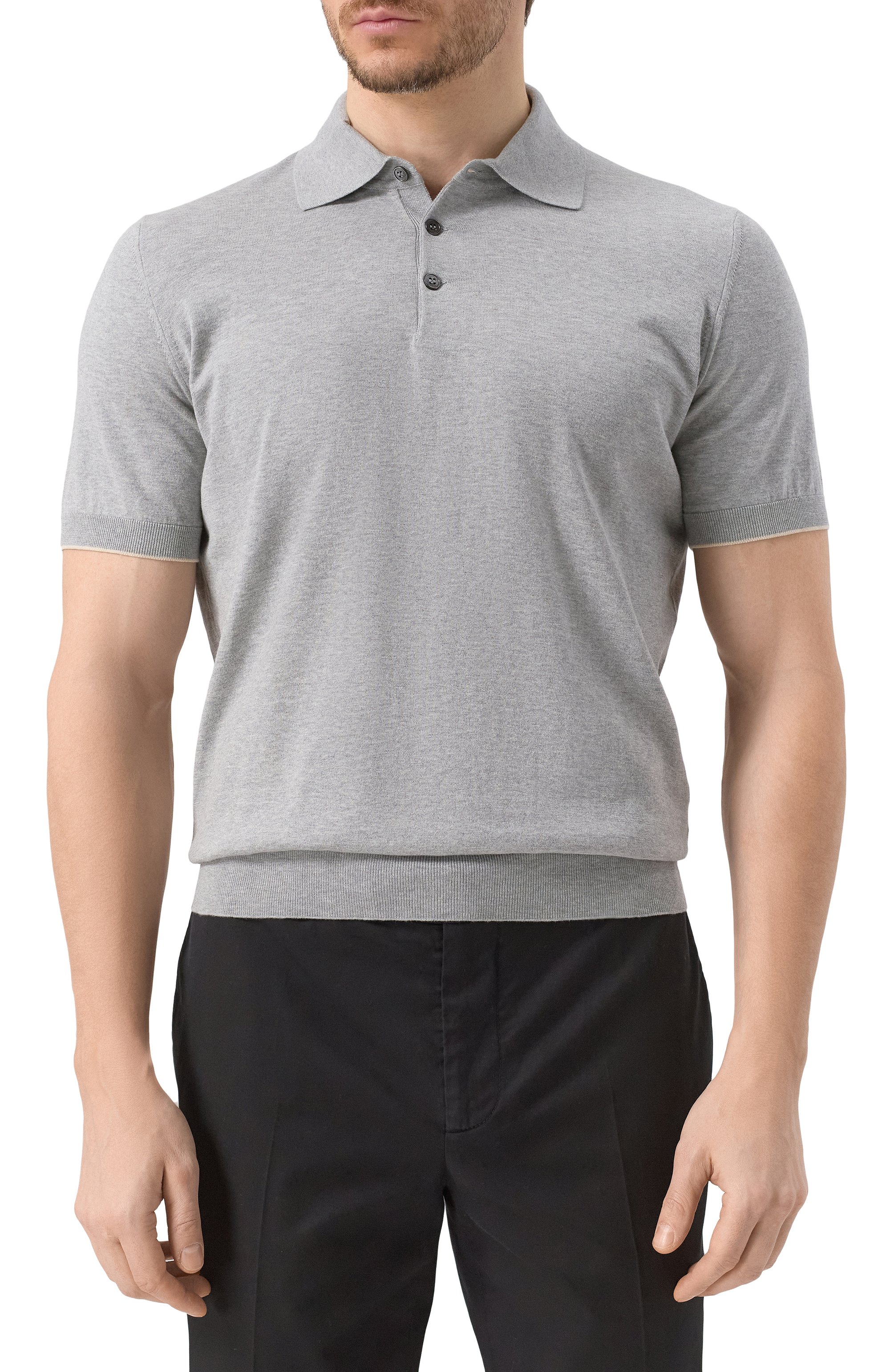 Хлопковое поло BRUNELLO CUCINELLI, арт. M29800125, фото 3