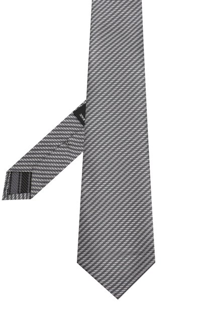 Шелковый галстук GIORGIO ARMANI темно-серого цвета по цене 27000 руб., арт. 360057/9P912, фото 2 Шелковый галстук GIORGIO ARMANI, арт. 360057/9P912, фото 2