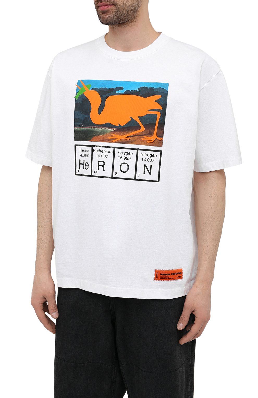 Хлопковая футболка HERON PRESTON, арт. HMAA025S21JER0010120, фото 3