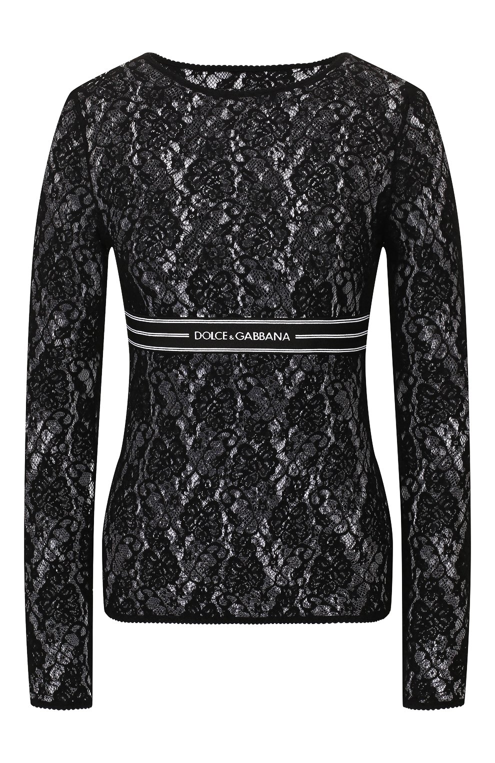 Топ DOLCE & GABBANA черного цвета по цене 74700 руб., арт. F74F7T/FLMPS, фото 1 Топ DOLCE & GABBANA, арт. F74F7T/FLMPS, фото 1