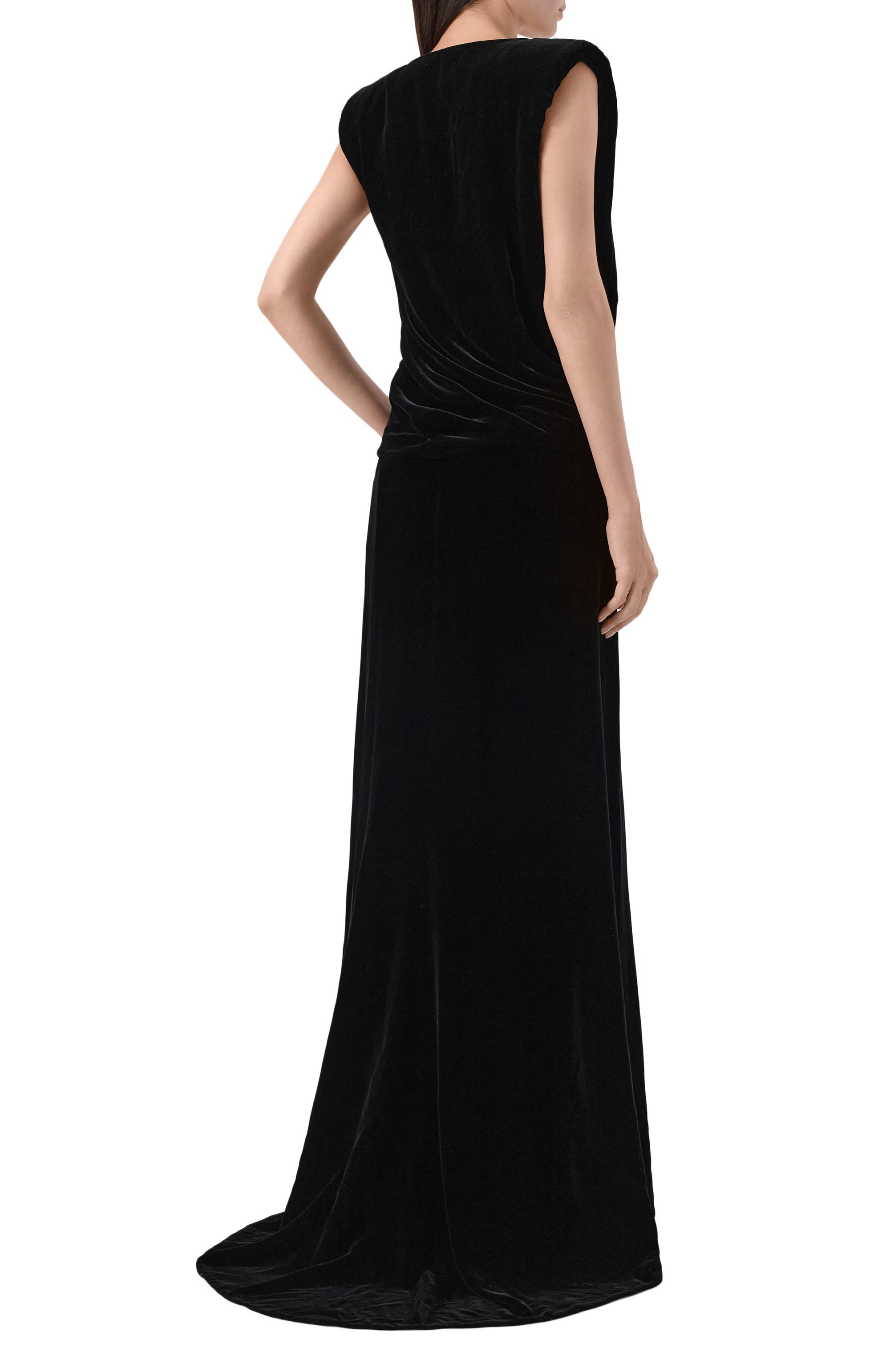 Бархатное платье VALENTINO, арт. 5B0VDKA54AT, фото 3