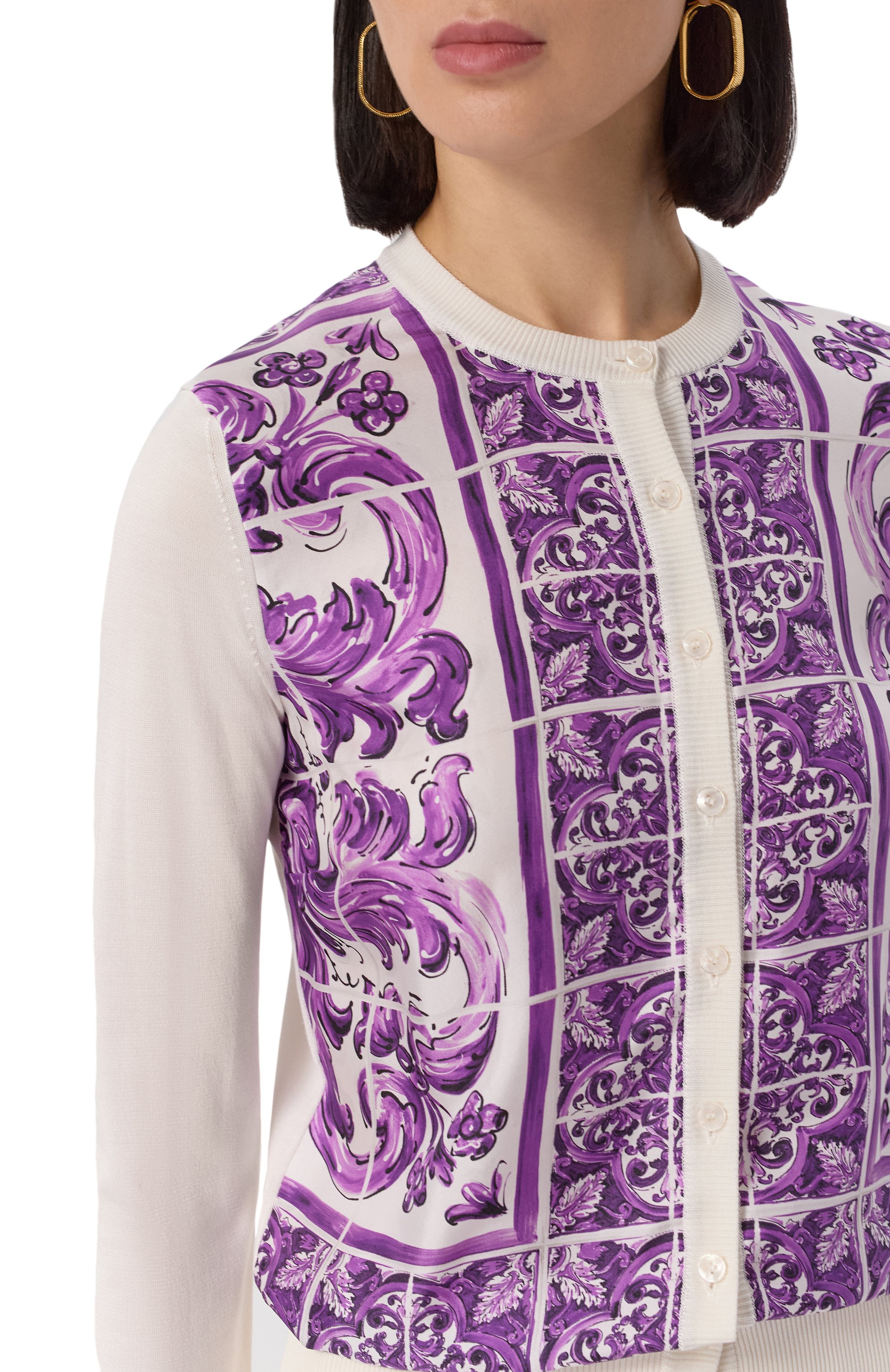 Шелковый кардиган DOLCE & GABBANA, арт. FXV10T/JBSJF, фото 5