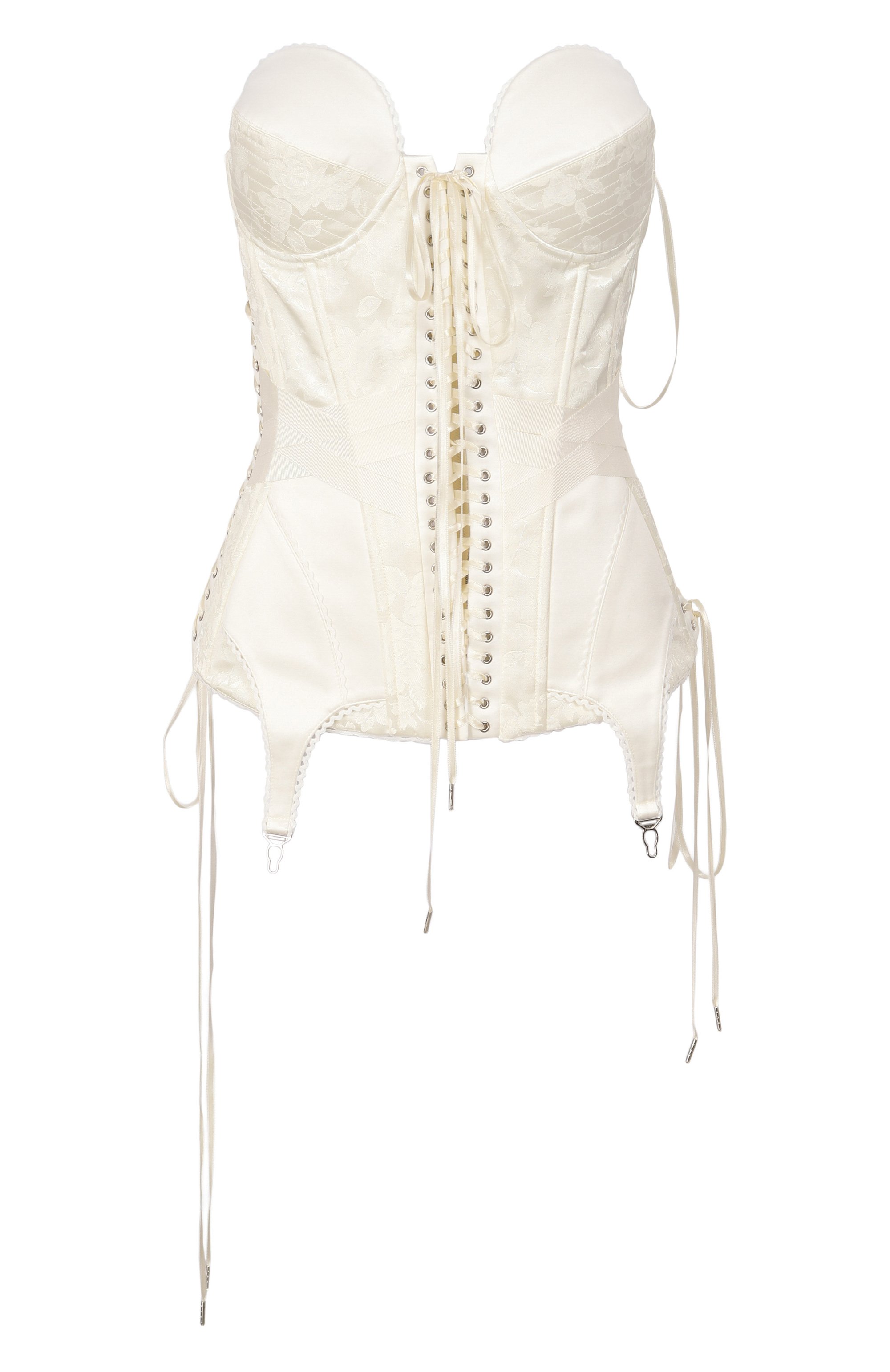 Топ-корсет из вискозы DANIIL ANTSIFEROV кремового цвета по цене 125000 руб., арт. DA_1495, фото 1 Топ-корсет из вискозы DANIIL ANTSIFEROV, арт. DA_1495, фото 1