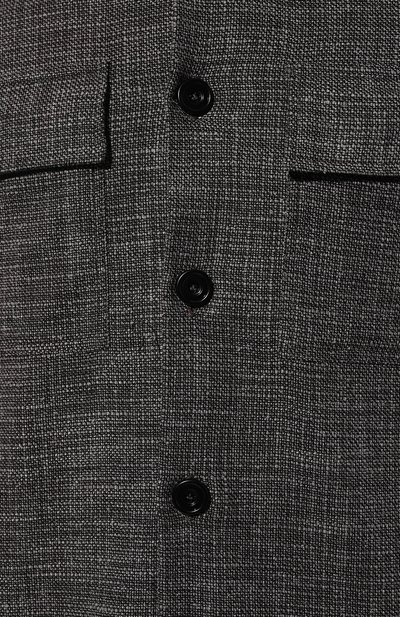 Рубашка из шерсти и шелка KITON темно-серого цвета по цене 99500 руб., арт. UMC016K0643C, фото 5 Рубашка из шерсти и шелка KITON, арт. UMC016K0643C, фото 5
