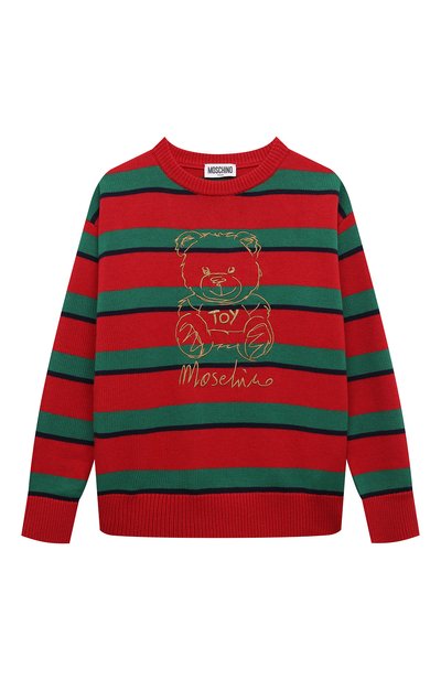 Пуловер из хлопка и шерсти MOSCHINO, арт. HMW010/LHE66/10-14