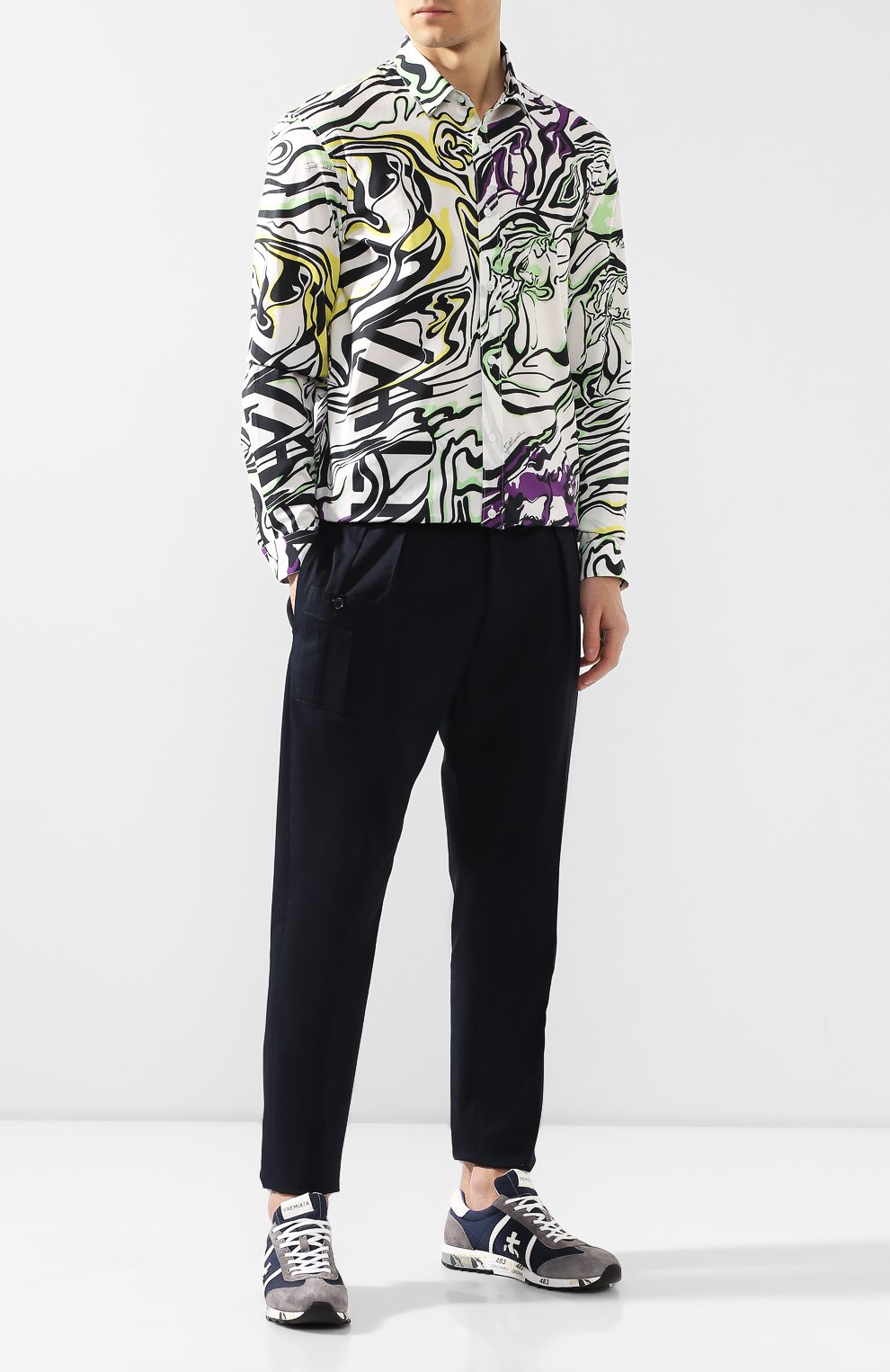 Хлопковая рубашка JUST CAVALLI, арт. S03DL0218/N39261, фото 2