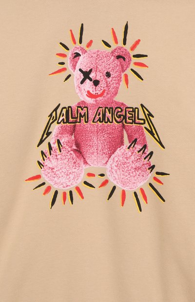 Хлопковое худи PALM ANGELS светло-бежевого цвета по цене 32650 руб., арт. PGBB015F25FLE003/12+, фото 3 Хлопковое худи PALM ANGELS, арт. PGBB015F25FLE003/12+, фото 3